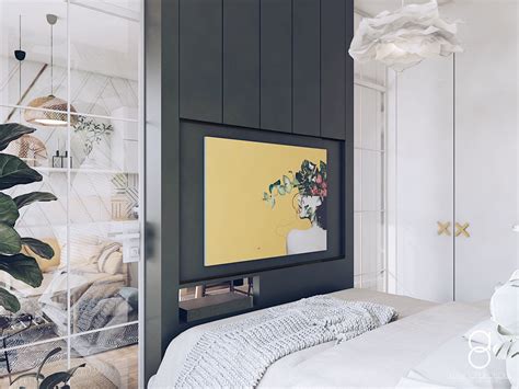 For minimalist rooms, sometimes the only statement you need to make can be said with your comforter. Tropical wallpaper bedroom. | Architektura, Architekci