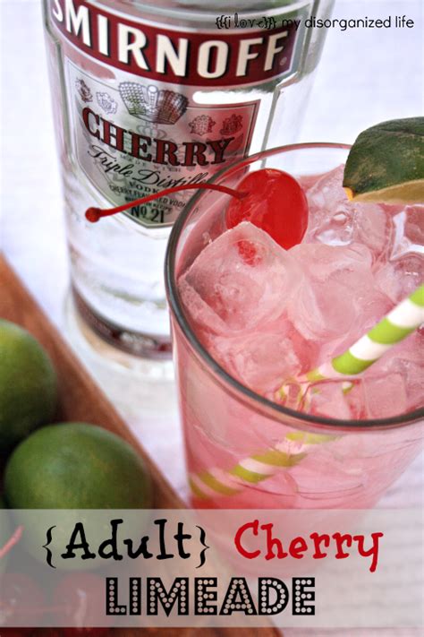 6 modern vodka cocktails for national vodka day chilled. Cherry Limeade Cocktail - {i love} my disorganized life ...