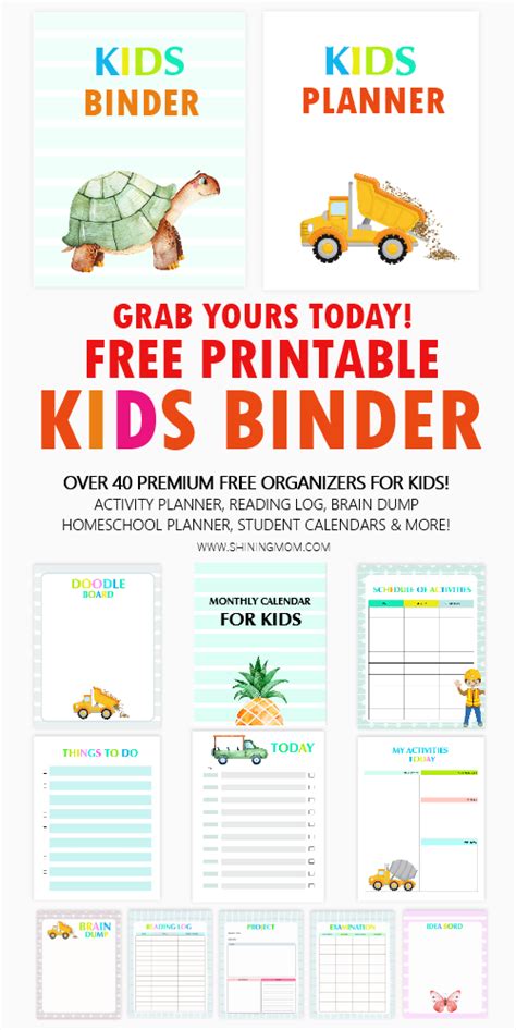 August 15, 2014 by nicolette lennert. Kids Binder: 40 Free Printable PDF Planners for Kids in 2020 (With images) | Kids binder, Kids ...