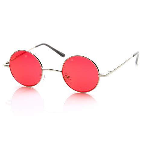 Small Lennon Vintage Round Circle Color Lens Sunglasses Zerouv