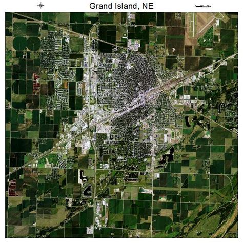 Aerial Photography Map Of Grand Island Ne Nebraska