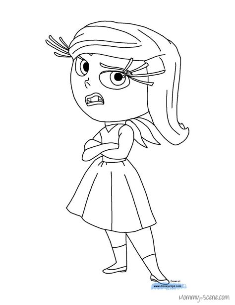 In this amazing picture, joy is playing with a glowing light. Disney's Inside Out Coloring Pages | Disney, Disney inside ...