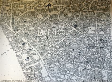 Liverpool england city map in retro style. Pin by Ruth Johnson on Artists | Liverpool, Liverpool city ...