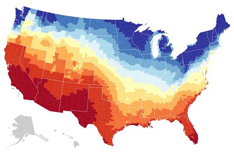Map Where Americas Sunniest And Least Sunny Places Are The