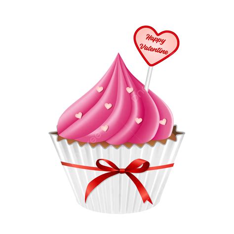 Happy Valentines Day Cupcakes With Love Heart Sprinkle Valentine