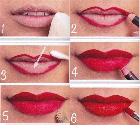Lipstick Step By Step Lip Makeup Lipstick Tutorial How To Apply Lipstick