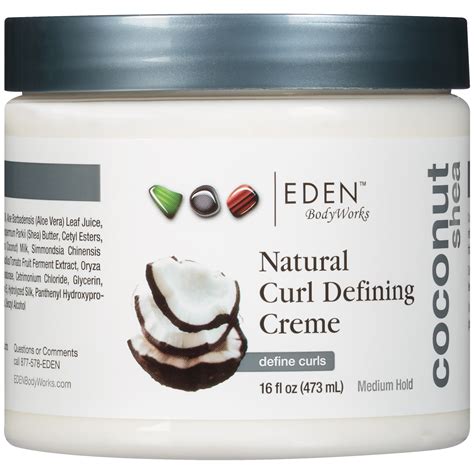 Eden Bodyworks Coconut Shea Medium Hold Natural Curl Defining Creme 16 Fl Oz
