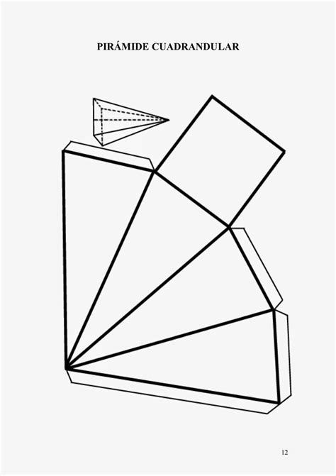 Plantillas Cuerpos Geom Tricos Dfe Cuerpos Geometricos Para Armar Imprimir Sobres Piramide