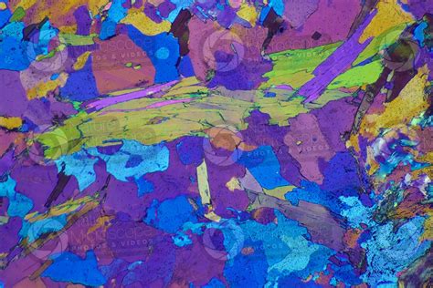 Sillimanite Gneiss Mount Gavia Italy Thin Section In Cross Polarized