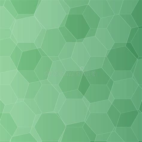 Background With Green Honeycombs Vector Illustration Stock Vector