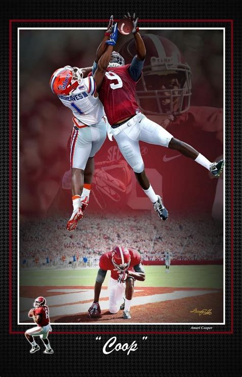 Amari Cooper Alabama Crimson Tide Football Sn Print Alabamacrimsontide Alabama Crimson Tide