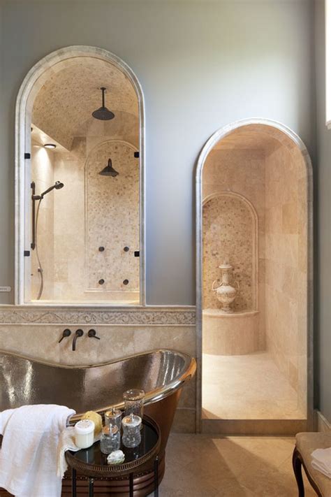 Minimal Traditional Shower Nook Arched Shower Enclosure Dream
