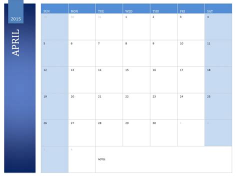 April 2015 Calendar 2015 April Calendar Template Haven