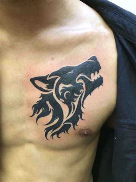 Tribal Wolf Blackys Tattoo Studio Tribal Shoulder