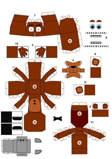 Unwithered Freddy Papercraft 1 By Superkirbyjs On Deviantart