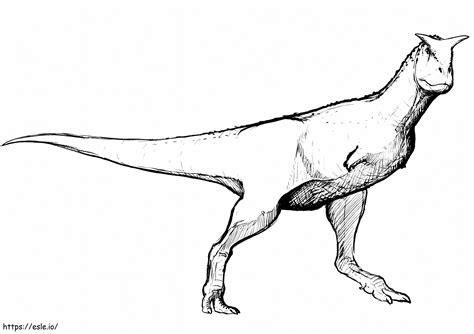 Sketch Carnotaurus Coloring Page