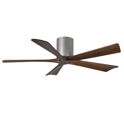 The only models available were very plain, and very heavy. Shop Matthews Irene 52-in Brushed Nickel Flush Mount ...