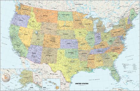 Us Map Us States And Capitals Map United States Map With Capitals