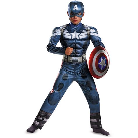 Captain America Retro Muscle Child Halloween Costume