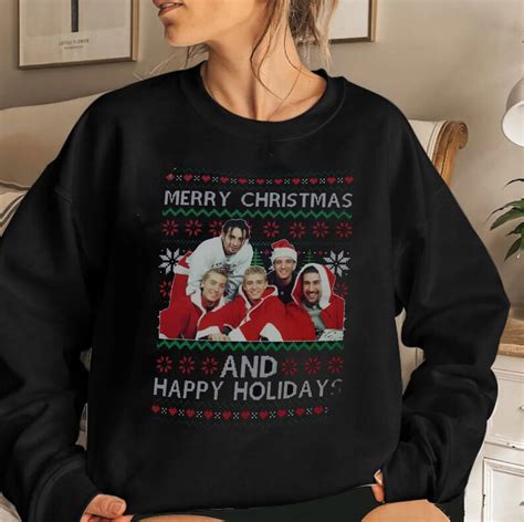 Nsync Christmas Shirt Nsync Christmas Sweatshirt Merry Christmas Happy Holidays Shirt Holiday