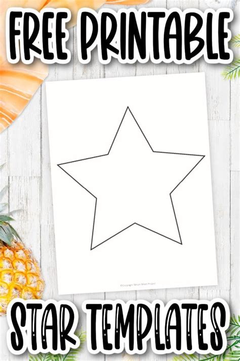 Free Printable Star Template Simple Mom Project