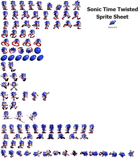Sonic Time Twisted Sprite Sheet By Winstontheechidna On Deviantart