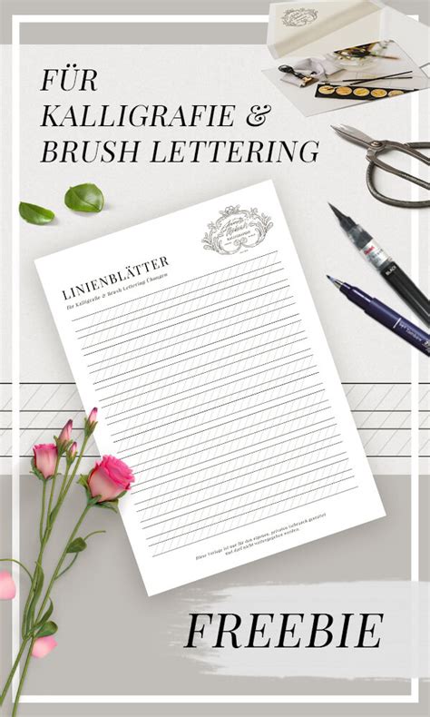 Handlettering generator (vorlagen gestalten & ausdrucken). Übungsblätter für Kalligraphie, Hand Lettering & Brush ...