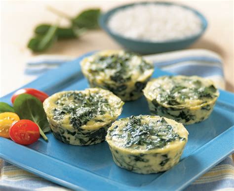 Mini Spinach Quiches Cottage Cheese Entree Recipes Cooking Recipes