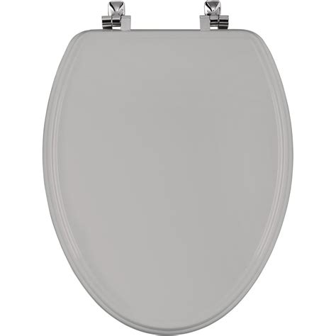 BEMIS STA-TITE Elongated Closed Front Toilet Seat in Grey-1526CH 162