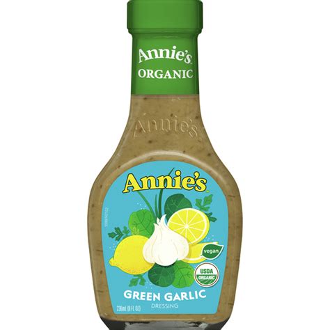annie s green garlic salad dressing certified organic vegan non gmo 8 fl oz instacart