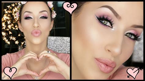Valentines Day Makeup Tutorial Makeupbyemilly Youtube