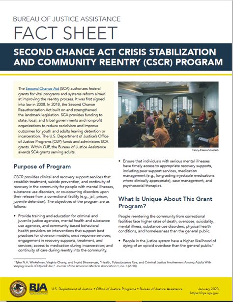 Second Chance Act Crisis Stabilization And Community Reentry Program
