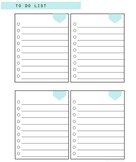 How to get off the gangstalking list. FREE Printable To Do Lists - Clean Mama