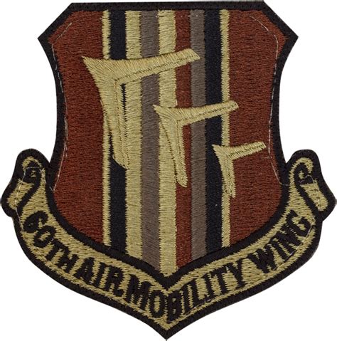 60th Air Mobility Wing Ocp Patch With Fastener