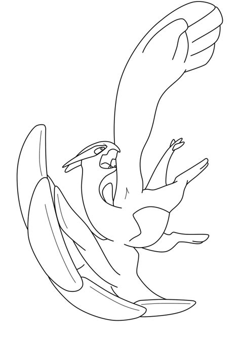 Pokemon Lugia Coloring Pages Clip Art Library