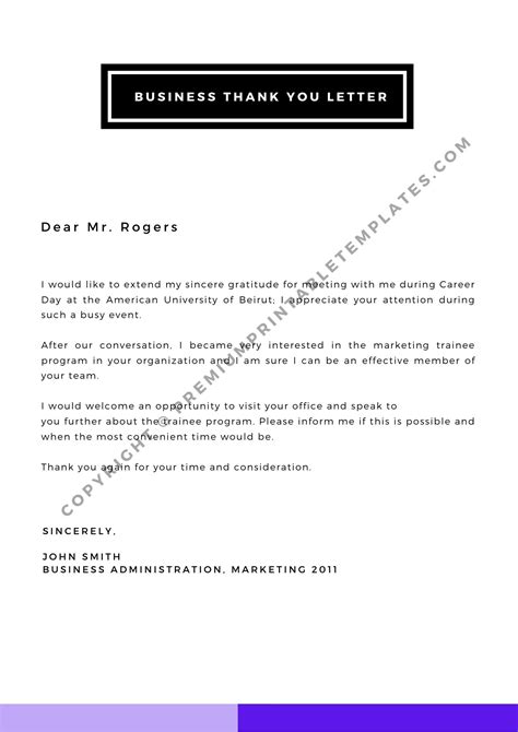 Business Thank You Letter Pdf And Word Pack Of 5