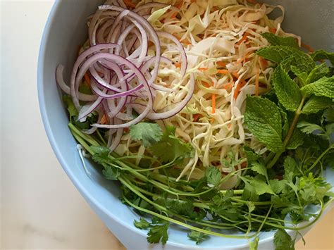 Vietnamese Wild Duck Cabbage Salad Chasing Food Club