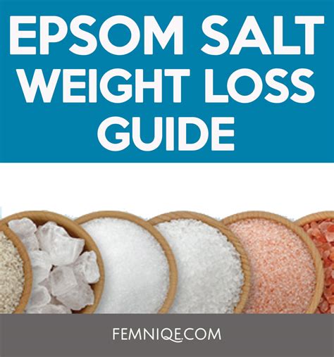 Epsom salt is your savior! The Best Epsom Salt Weight Loss Guide - Femniqe