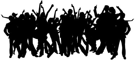Crowd Png Images Crowd Of People Silhouette Clipart Free Download
