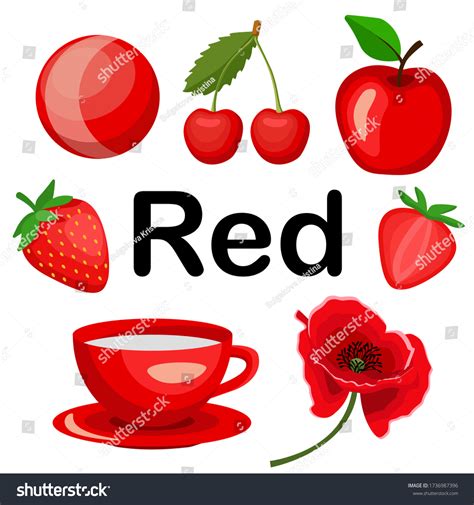 Color Red Objects For Kids Over 27050 Royalty Free Licensable Stock