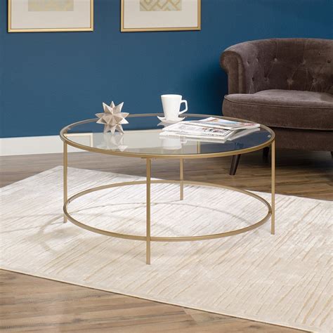 Round Gold Glass Coffee Table Affordable Modern Living Room Furniture Amazon Interior Design Ideas