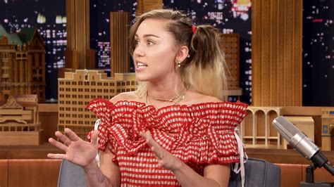 Watch The Tonight Show Starring Jimmy Fallon Interview Miley Cyrus Describes Her Memorable