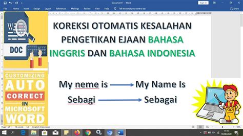 #AutoCorrect, Koreksi otomatis Ejaan Bahasa Indonesia dan Bahasa