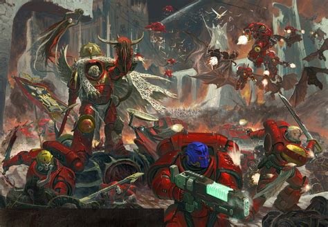 I Love This Blood Angels Art Showing Off All The New Primaris Units