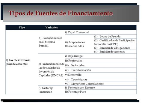 Fuentes De Financiamiento Interno Y Externo Ejemplos Nuevo Ejemplo