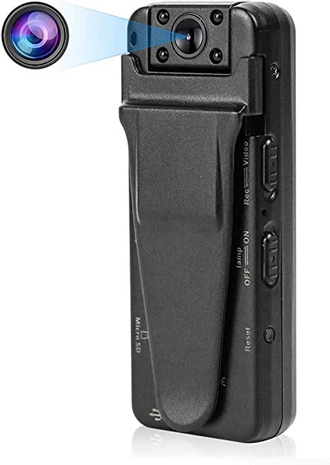 DEXILIO Mini caméra corporelle Portable caméscope de Poche 1080P avec
