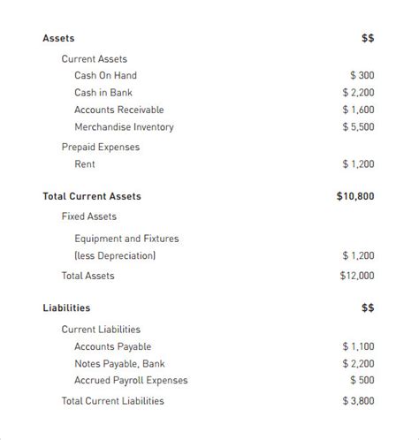 FREE 20+ Sample Balance Sheet Templates in MS Word | PDF | Excel