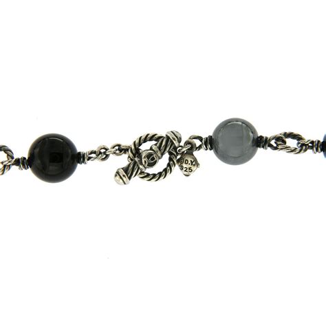 David Yurman Tahitian Pearl And Black Onyx Bijoux Necklace At 1stdibs