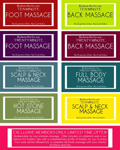 massage coupons or love voucher printable love coupon or naughty coupons fun date night ideas