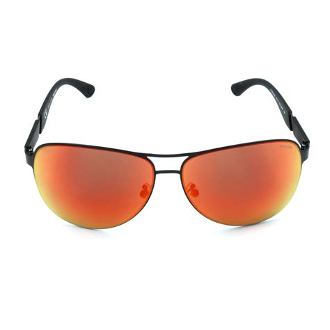 Police Men S Spl534g Sunglasses Black Red Mirror G Star Hugo Police Touch Of Modern